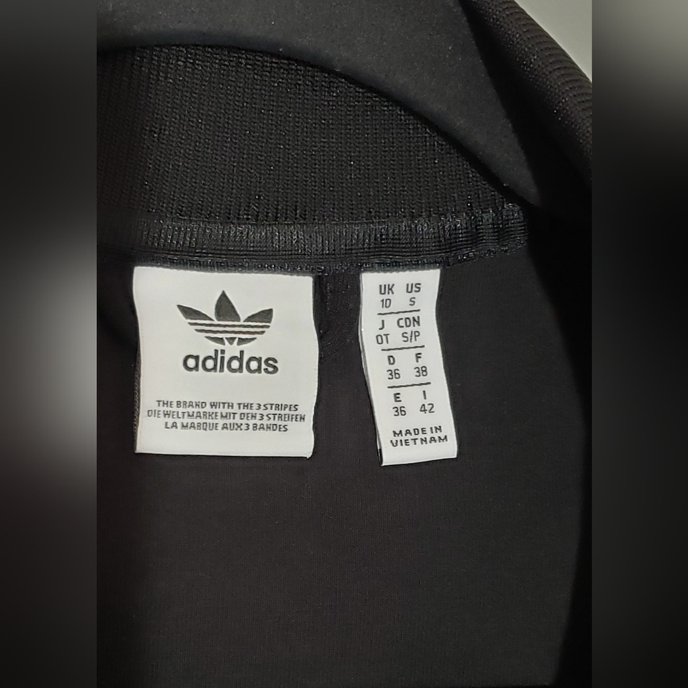 Adidas SST TT (CE2392) Originals Classic Track Jacket Black/White sz. S Womens - Picture 9 of 14